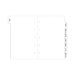 Filofax Mini A-Z Organiser Refill Index Tabs White F511674_2