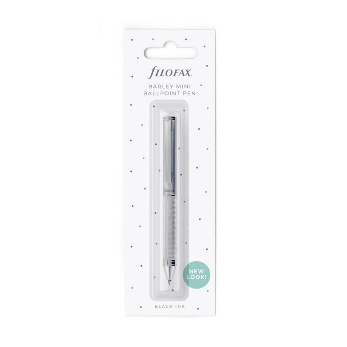 Filofax Mini Ballpoint Pen Barley Chrome Finish F061041_1