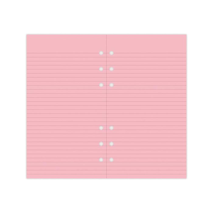 Filofax Organiser Refill Personal Notepaper Ruled Pink F133007_2