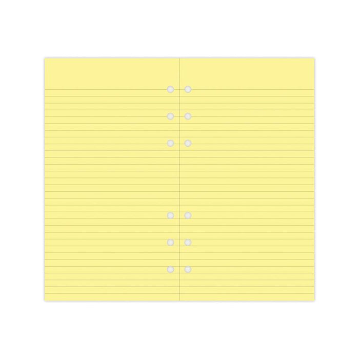 Filofax Organiser Refill Personal Notepaper Ruled Yellow F133010_2