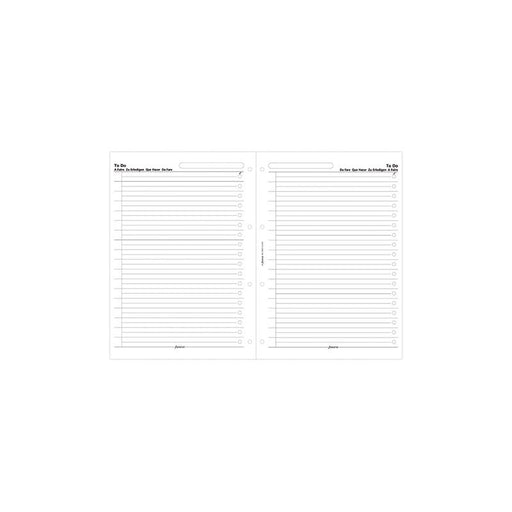 Filofax Organiser Refill To Do Lists A4 White F294073_2