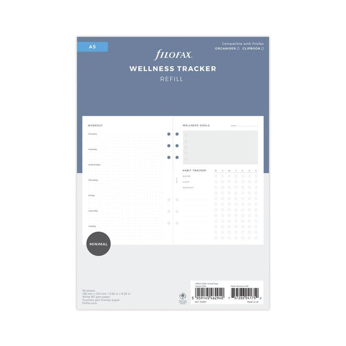 Filofax Organiser Refill Wellness Tracker Refill A5 F132687_1