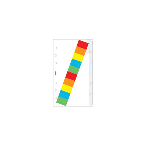 Filofax Personal Index Refill 6 Tabs Multi-Colour F131624_2