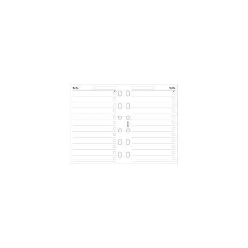 Filofax Pocket Organiser Refill To Do Lists White F212204_2