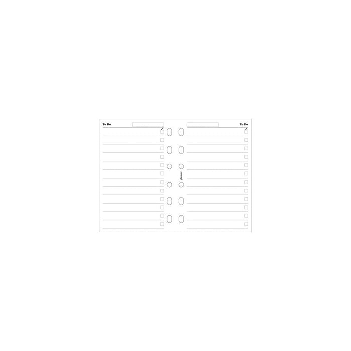 Filofax Pocket Organiser Refill To Do Lists White F212204_2
