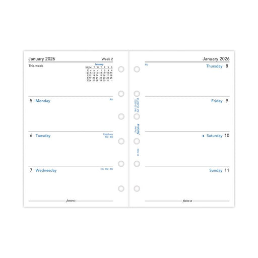 Filofax Refill Classic WTV Pocket 2026 1001659_2