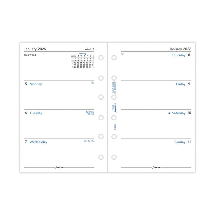 Filofax Refill Classic WTV Pocket 2026 1001659_2