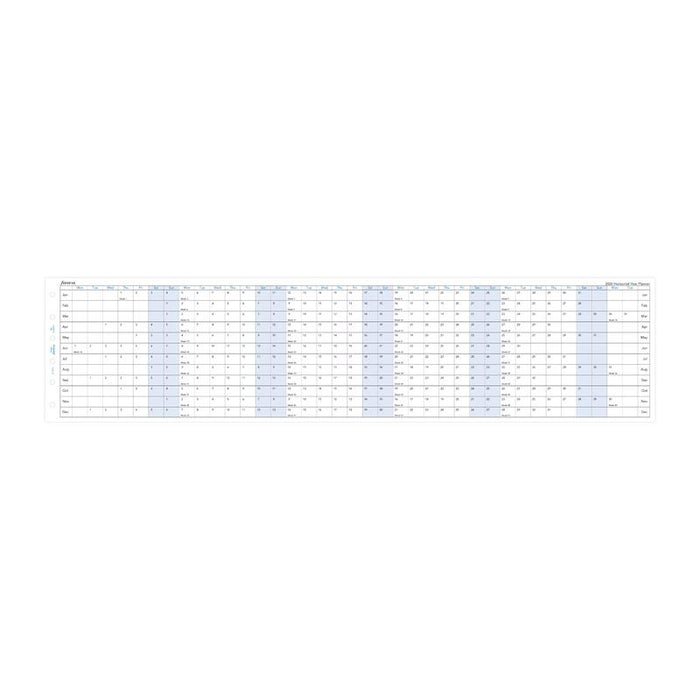 Filofax Refill Year Planner Horizontal Pocket 2026 1001657_2