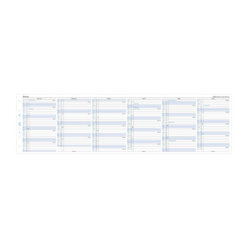 Year Planner Refill Vertical Pocket 2026 - Filofax — Marston Moor