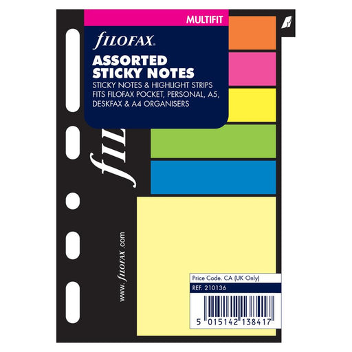 Filofax Sticky Notes Assorted Pocket Size F210136_1