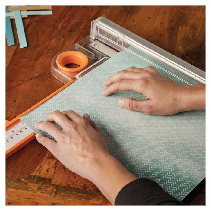 Fiskars 12" Rotary Bypass Trimmer, Cuts 20 Sheets FK8820016_2