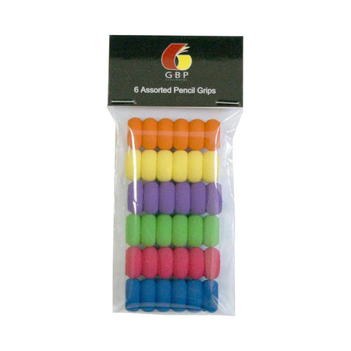 GBP Pencil Grip Pack of 6 for Comfortable Writing PG06_1