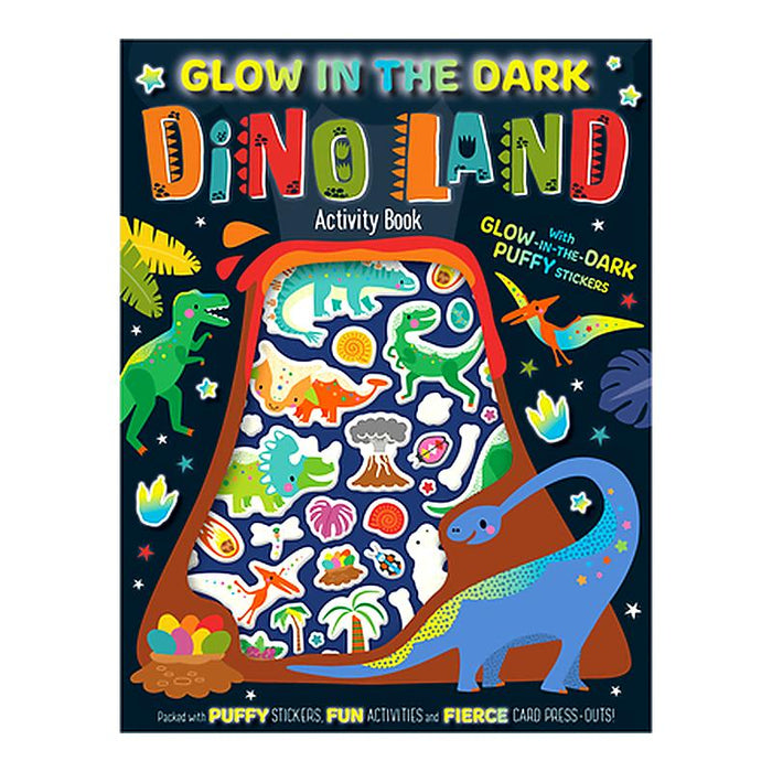 Glow In The Dark Dino Land Activity Book With Glow In The Dark Puffy Stickers_1