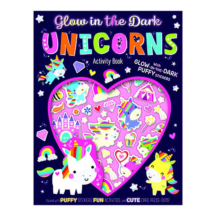 Glow In The Dark Unicorns: Activity Book With Glow In The Dark Puffy Stickers_1