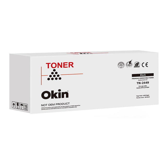 Okin Compatible Brother TN2449 Black Toner Cartridge