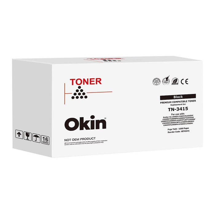 Okin Compatible Brother TN3415 Black Toner Cartridge