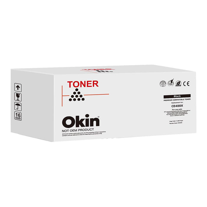 Okin Compatible HP CE400X CE250X Black Toner Cartridge (507X)