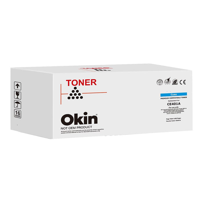 Okin Compatible HP CE401A CE251A Cyan Toner Cartridge (507A)
