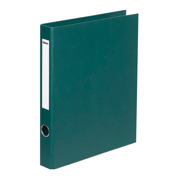 Okin Ringbinder Linen A4 2D 26mm Forest Green