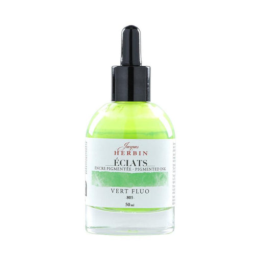Jacques Herbin Eclats Pigmented Ink Fluoro Green 50ml C16805T_1