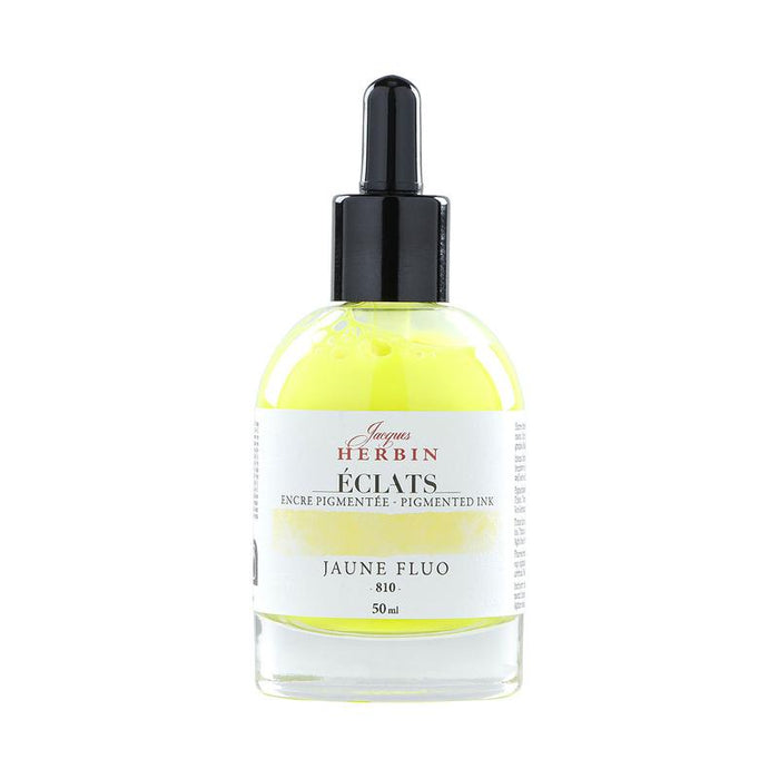 Jacques Herbin Eclats Pigmented Ink Fluoro Yellow 50ml C16810T_1