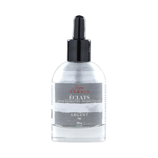 Jacques Herbin Eclats Pigmented Ink Silver 50ml C16705T_1