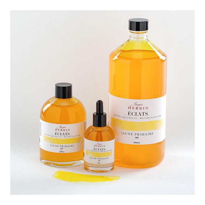 Jacques Herbin Eclats Watercolour Ink 100 Primary Yellow 250ml C18100T_3