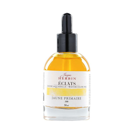 Jacques Herbin Eclats Watercolour Ink 100 Primary Yellow 50ml C16100T_1
