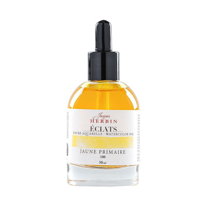 Jacques Herbin Eclats Watercolour Ink 100 Primary Yellow 50ml C16100T_1