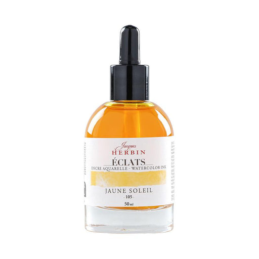 Jacques Herbin Eclats Watercolour Ink 105 Sunshine Yellow 50ml C16105T_1