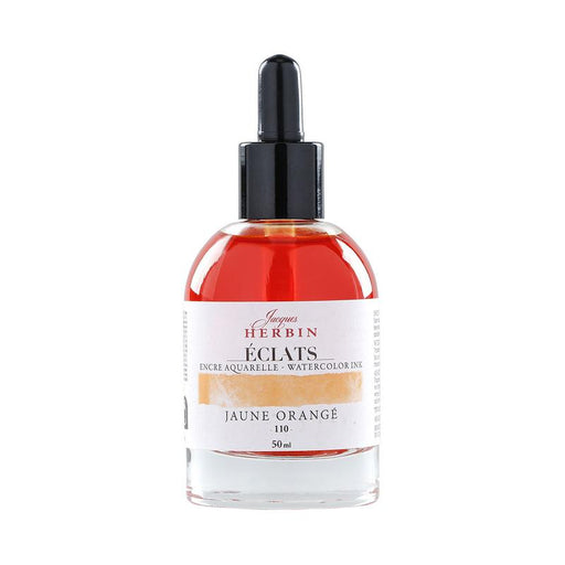 Jacques Herbin Eclats Watercolour Ink 110 Orange Yellow 50ml C16110T_1