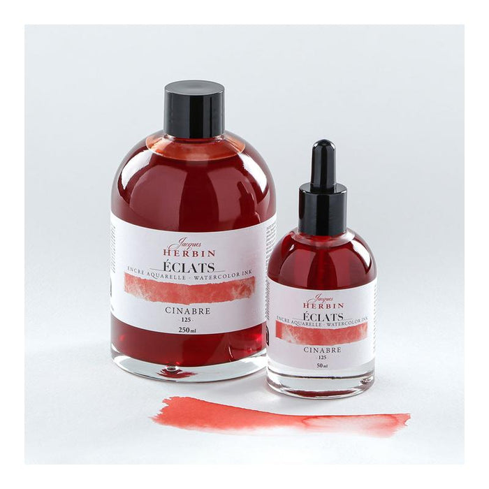 Jacques Herbin Eclats Watercolour Ink 125 Vermilion 50ml C16125T_3