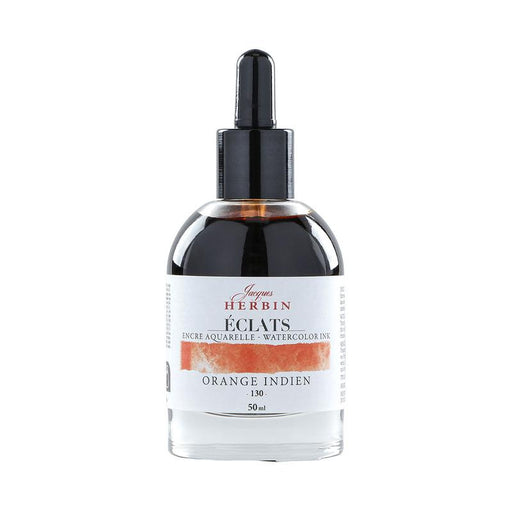 Jacques Herbin Eclats Watercolour Ink 130 Indian Orange 50ml C16130T_1