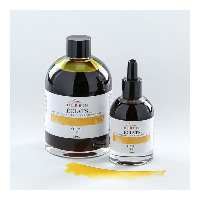 Jacques Herbin Eclats Watercolour Ink 140 Ochre 50ml C16140T_3
