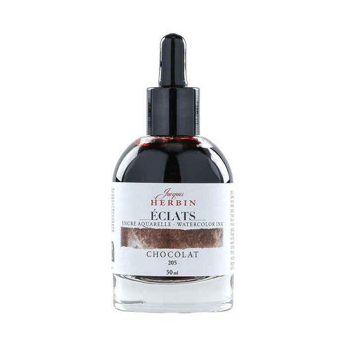 Jacques Herbin Eclats Watercolour Ink 205 Chocolate 50ml C16205T_1