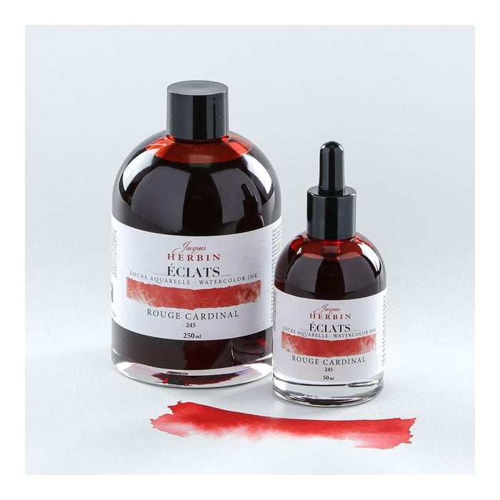 Jacques Herbin Eclats Watercolour Ink 245 Cardinal Red 50ml C16245T_3