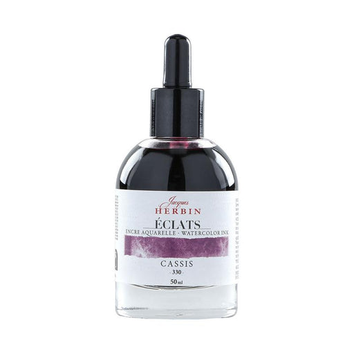 Jacques Herbin Eclats Watercolour Ink 330 Blackcurrant 50ml C16330T_1