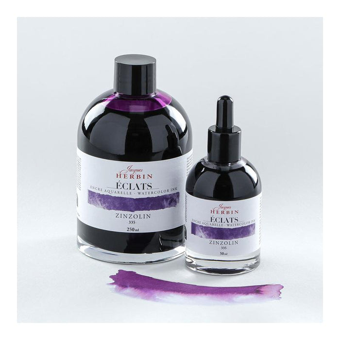 Jacques Herbin Eclats Watercolour Ink 335 Zinzolin 50ml C16335T_3