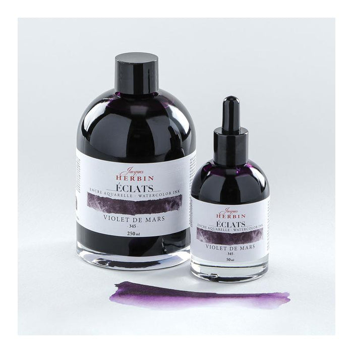 Jacques Herbin Eclats Watercolour Ink 345 March Violet 50ml C16345T_3