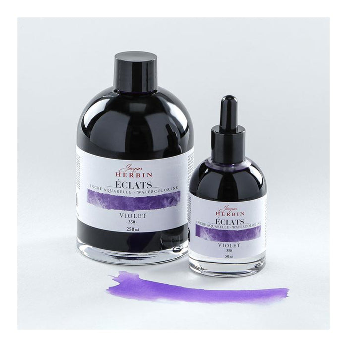 Jacques Herbin Eclats Watercolour Ink 350 Violet 50ml C16350T_3