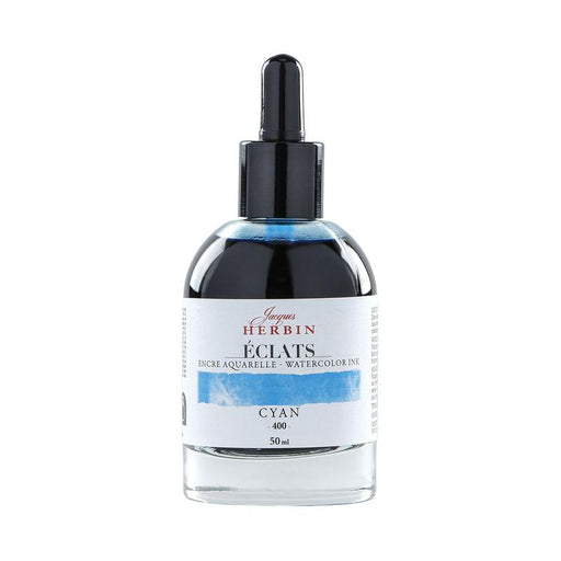 Jacques Herbin Eclats Watercolour Ink 400 Cyan 50ml C16400T_1