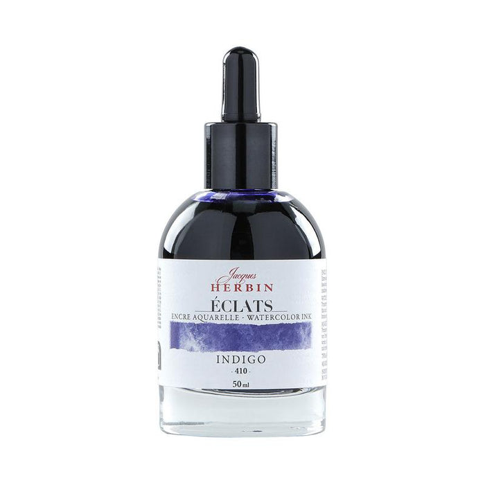 Jacques Herbin Eclats Watercolour Ink 410 Indigo 50ml C16410T_1