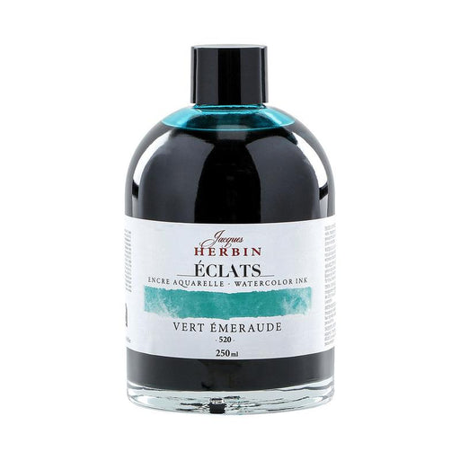 Jacques Herbin Eclats Watercolour Ink 520 Emerald Green 250ml C18520T_1