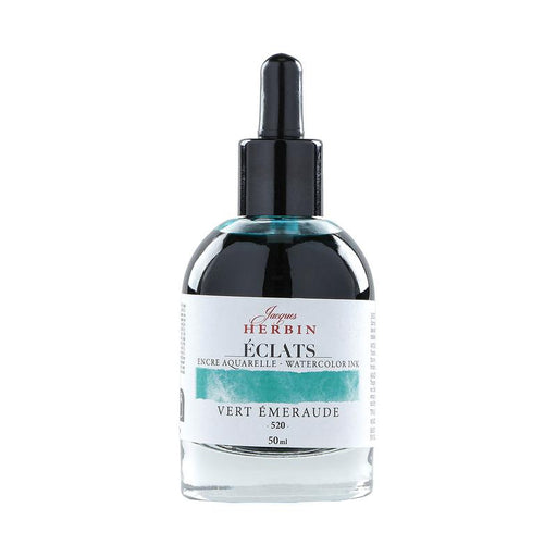 Jacques Herbin Eclats Watercolour Ink 520 Emerald Green 50ml C16520T_1