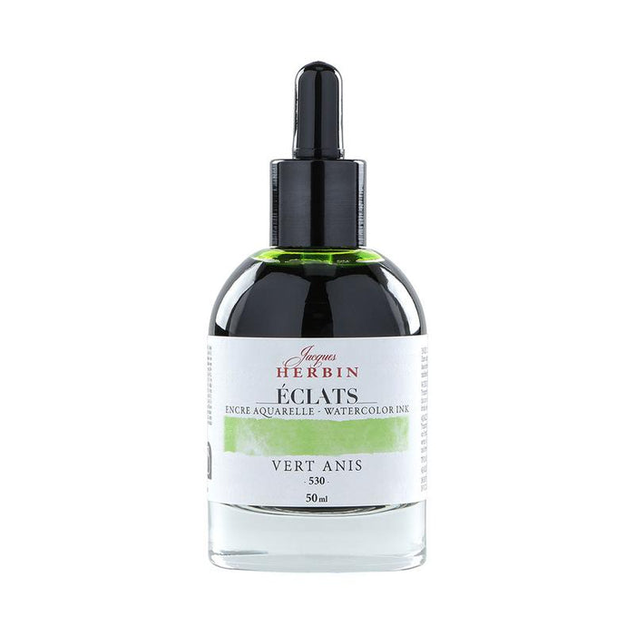 Jacques Herbin Eclats Watercolour Ink 530 Anise Green 50ml C16530T_1