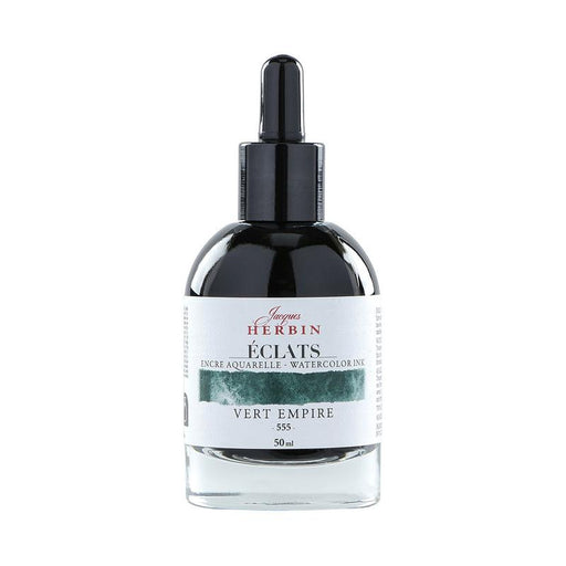 Jacques Herbin Eclats Watercolour Ink 555 Empire Green 50ml C16555T_1