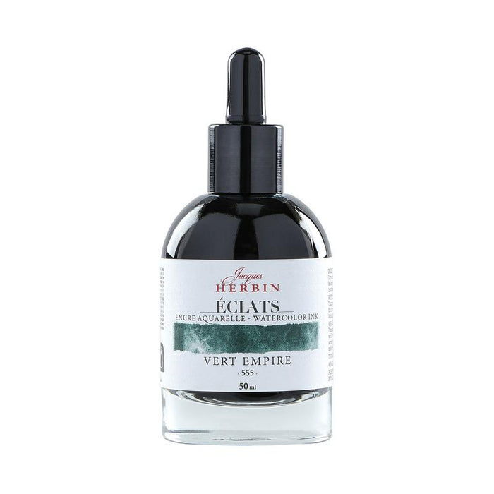 Jacques Herbin Eclats Watercolour Ink 555 Empire Green 50ml C16555T_1