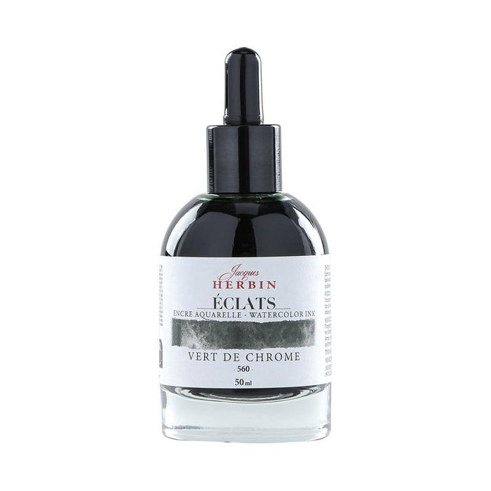 Jacques Herbin Eclats Watercolour Ink 560 Chrome Green 50ml C16560T_1