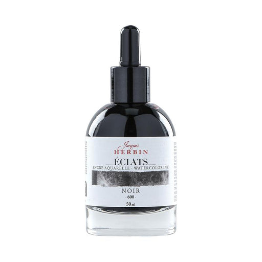 Jacques Herbin Eclats Watercolour Ink 600 Black 50ml C16600T_1