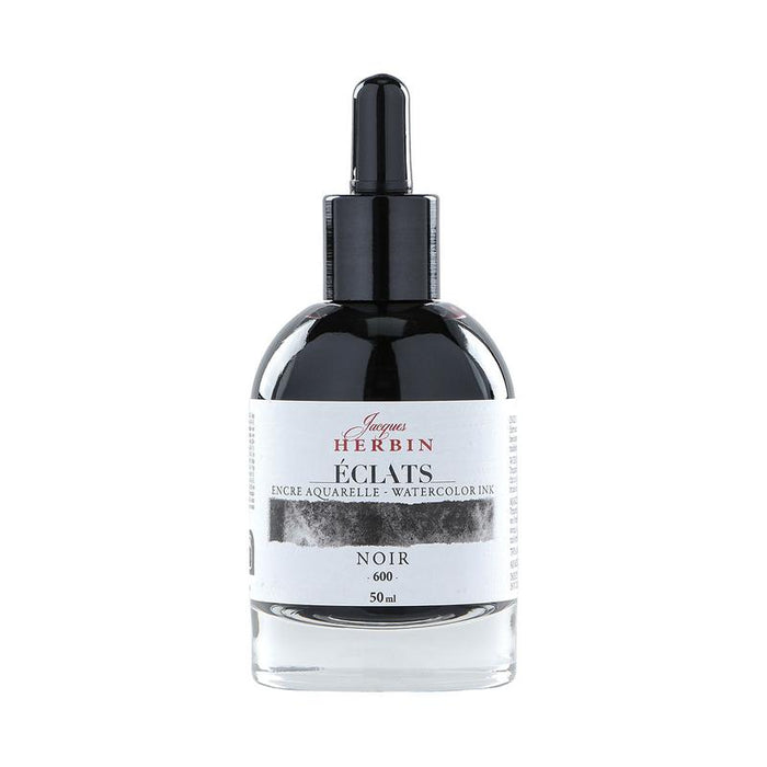 Jacques Herbin Eclats Watercolour Ink 600 Black 50ml C16600T_1